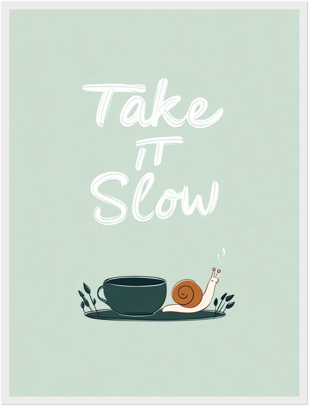 Schnecke und Tasse Poster Dopamin – mattes Kunstdruck-Papier – Ansicht 6