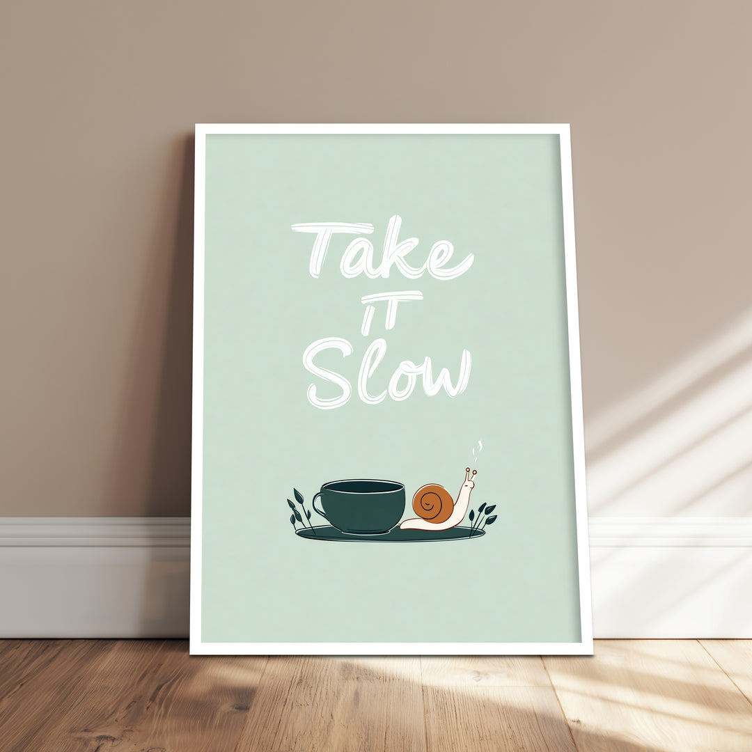 Schnecke und Tasse Poster Dopamin – mattes Kunstdruck-Papier – Ansicht 4