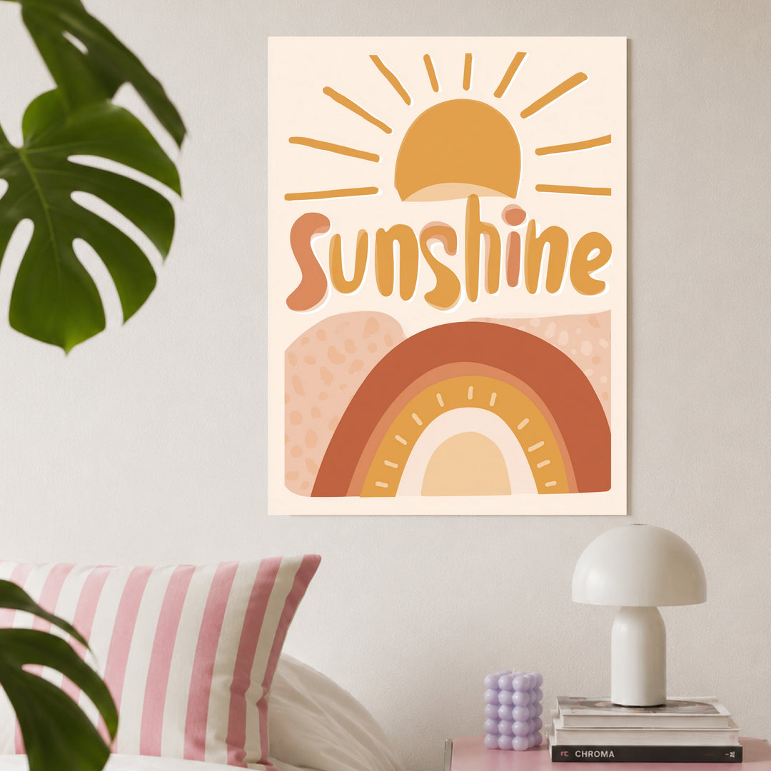 Sonne und Regenbogen Poster Dopamin – mattes Kunstdruck-Papier – Ansicht 3