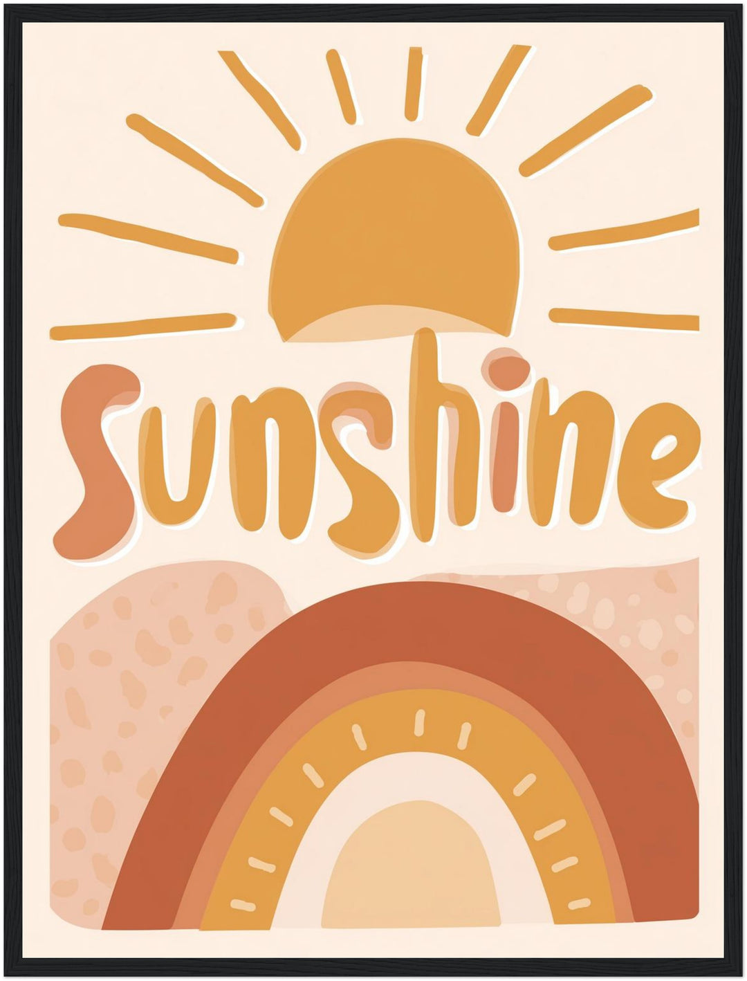 Sonne und Regenbogen Poster Dopamin – mattes Kunstdruck-Papier – Ansicht 5