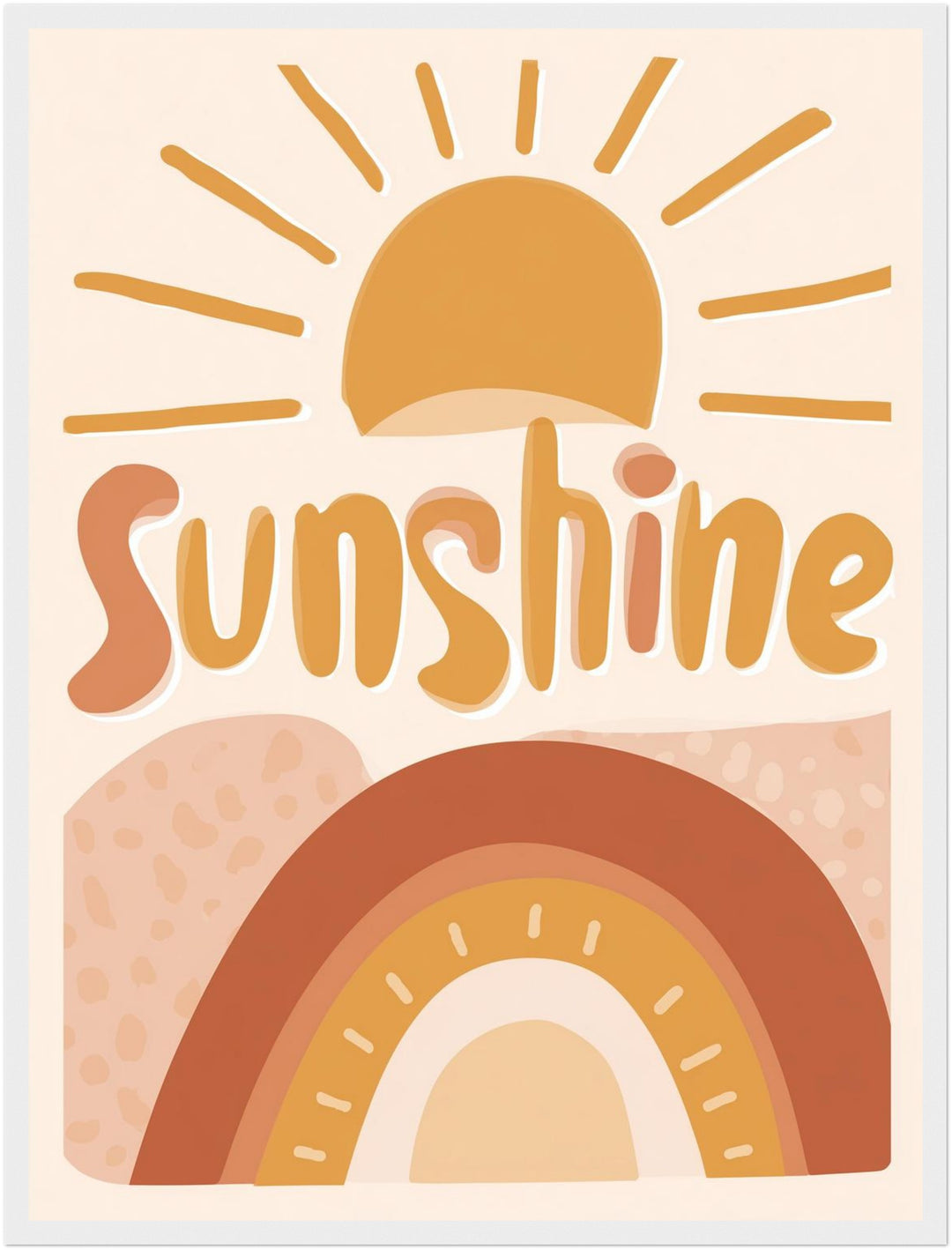 Sonne und Regenbogen Poster Dopamin – mattes Kunstdruck-Papier – Ansicht 6