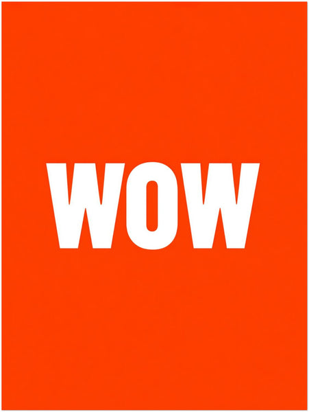 Wow orange Poster
