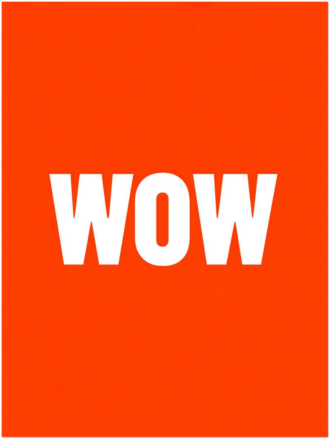 Wow orange Dopamin – Wandkunst