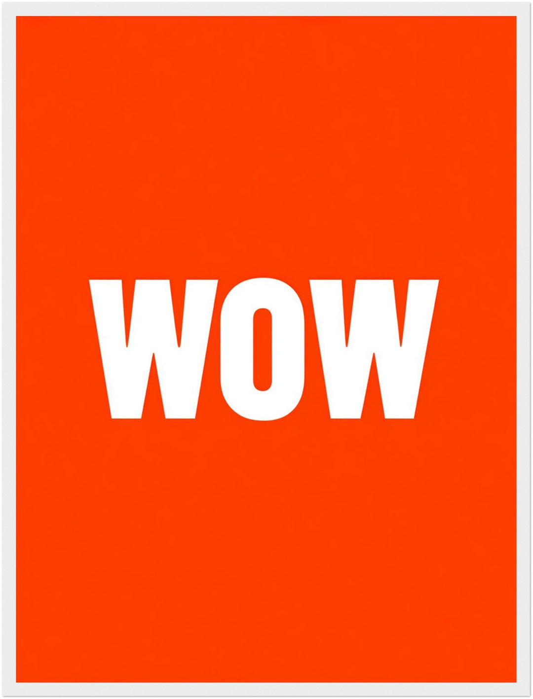 Wow orange Poster Dopamin – mattes Kunstdruck-Papier – Ansicht 6