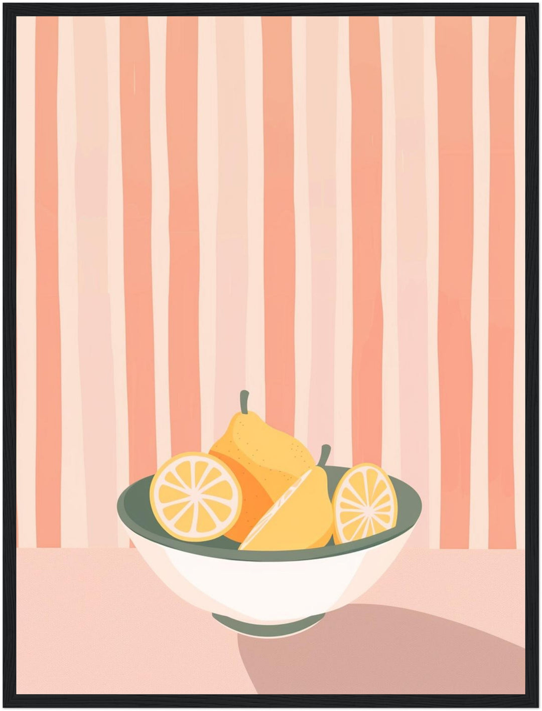 Zitronen in Schale Poster Dopamin – mattes Kunstdruck-Papier – Ansicht 5