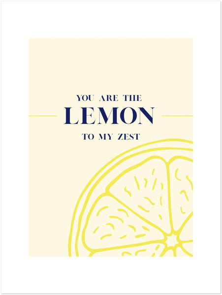 Zitronen Spruch Poster