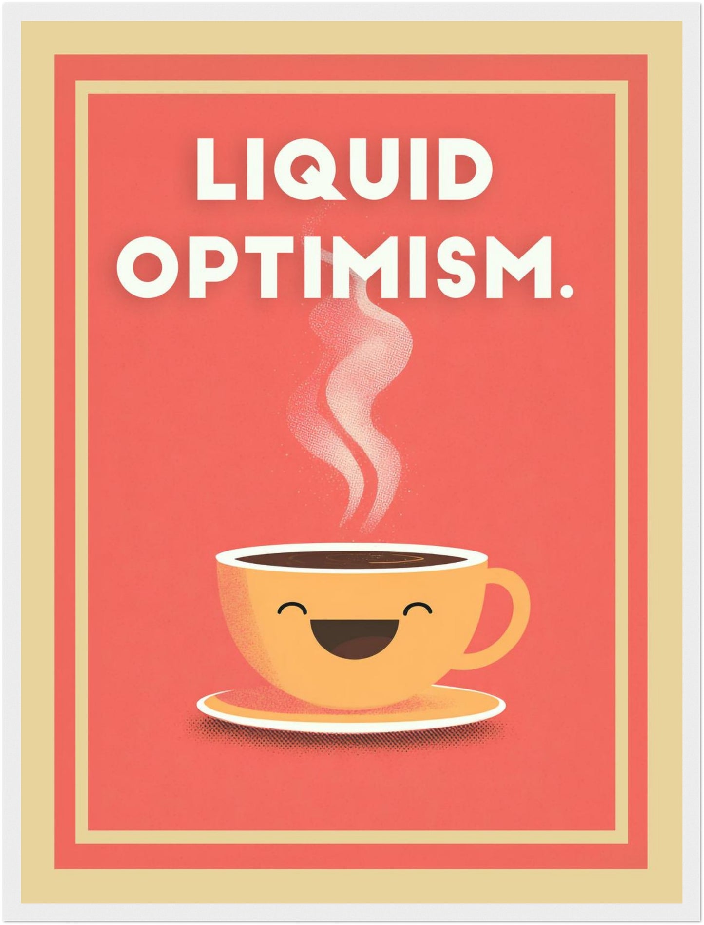 Liquid Optimism Kaffeetasse Poster