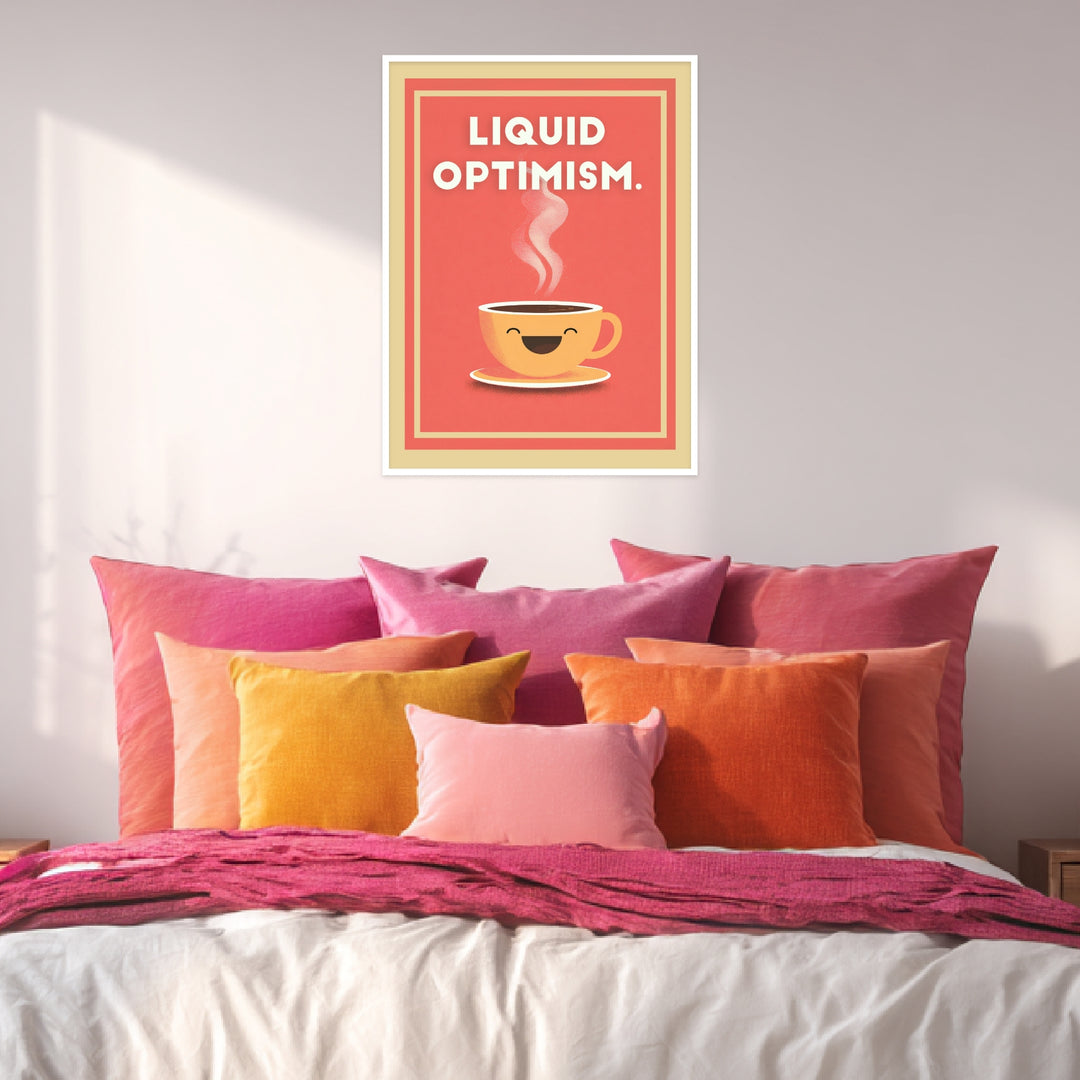 Liquid Optimism Kaffeetasse Poster Dopamin – mattes Kunstdruck-Papier – Ansicht 4
