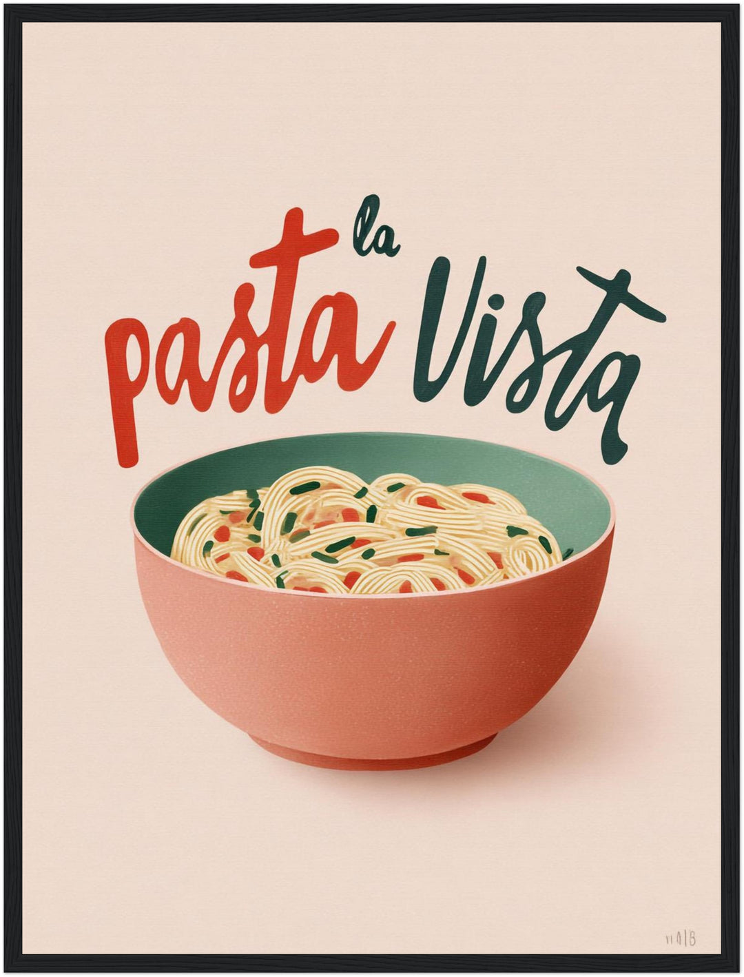 Pasta in Schale Poster Dopamin – mattes Kunstdruck-Papier – Ansicht 5