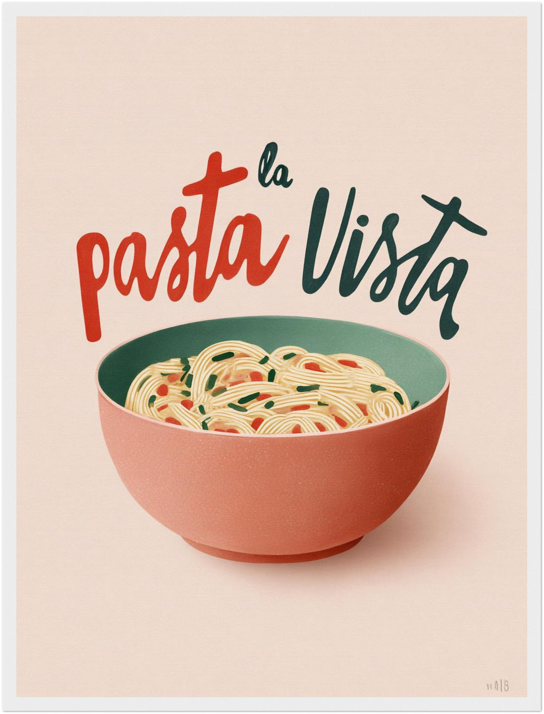 Pasta in Schale Poster Dopamin – mattes Kunstdruck-Papier – Ansicht 6