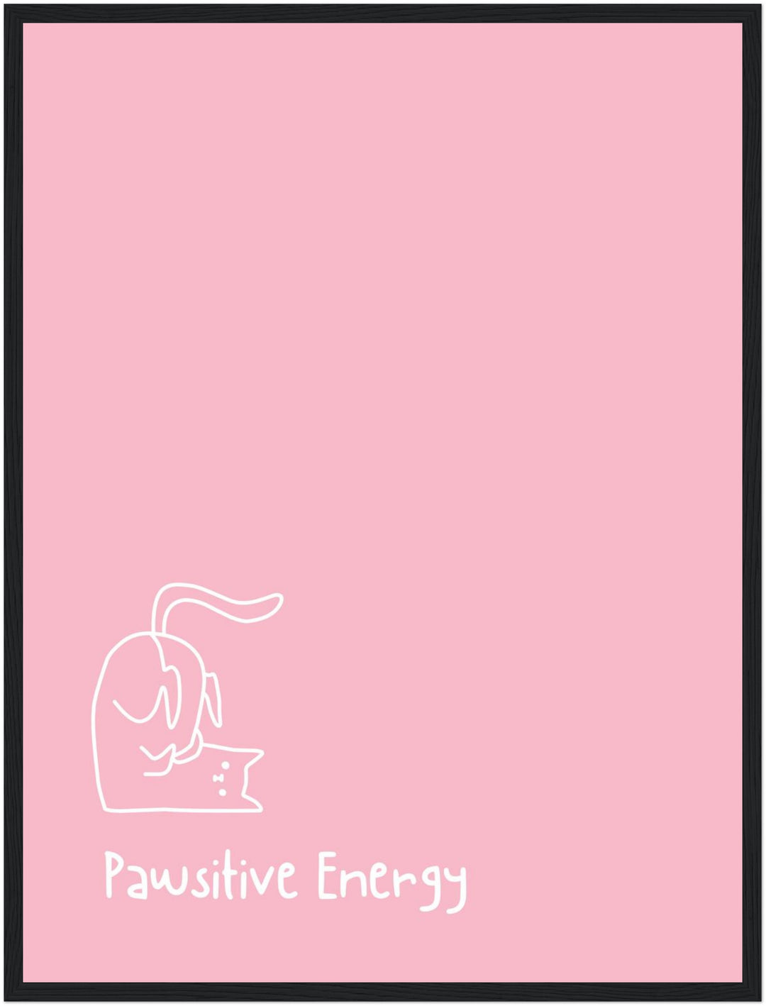 Pawsitive Energy rosa Poster Dopamin – mattes Kunstdruck-Papier – Ansicht 6