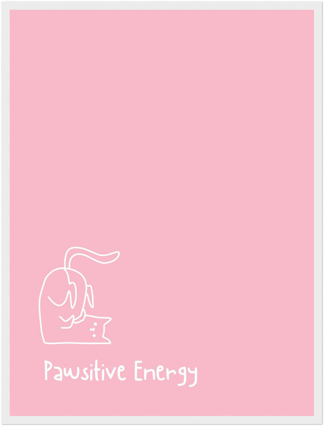 Pawsitive Energy rosa Poster Dopamin – mattes Kunstdruck-Papier – Ansicht 5