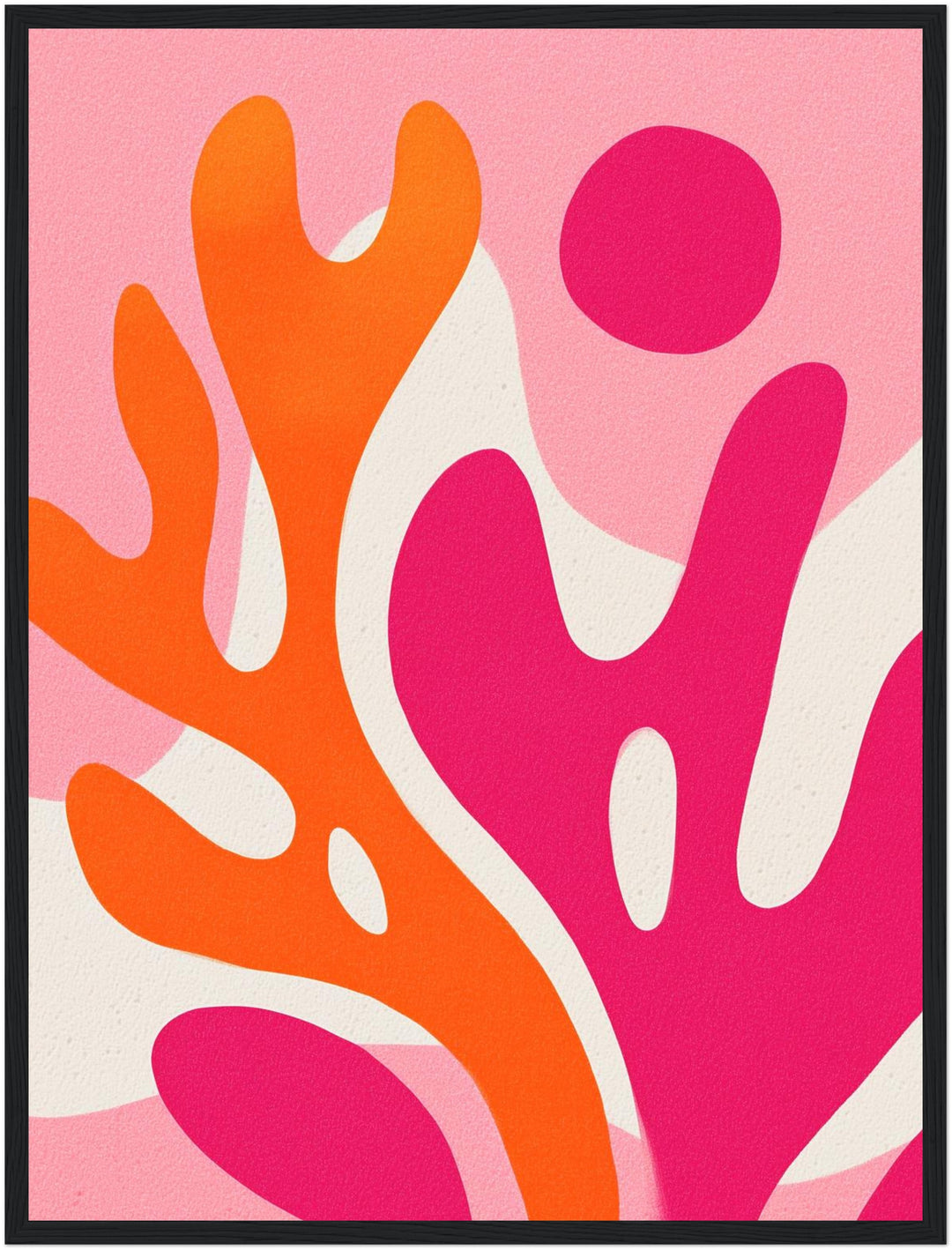 Pink-orange biomorphe Formen Poster Dopamin – mattes Kunstdruck-Papier – Ansicht 5