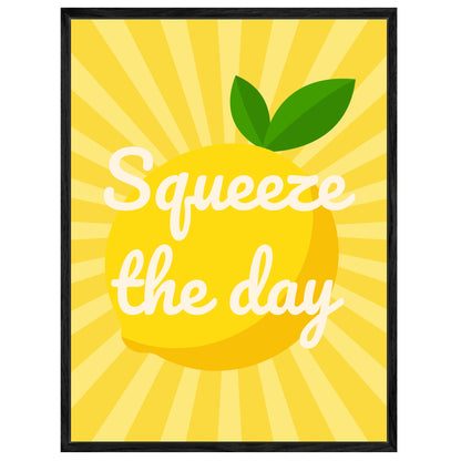 Squeeze the Day Zitrone Leinwandbild
