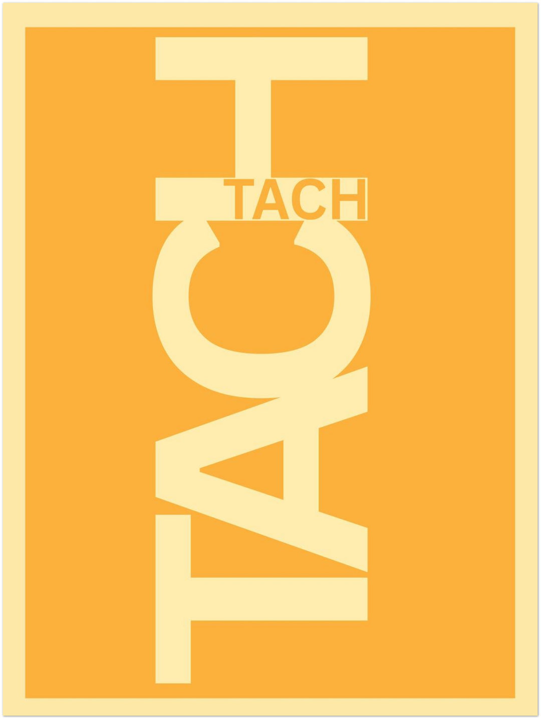Tach Typografie Dopamin – Wandkunst