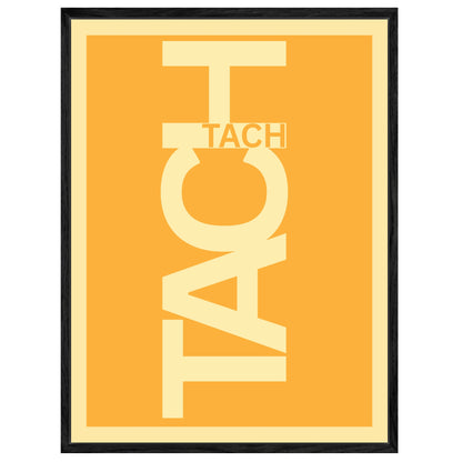 Tach Typografie Leinwandbild