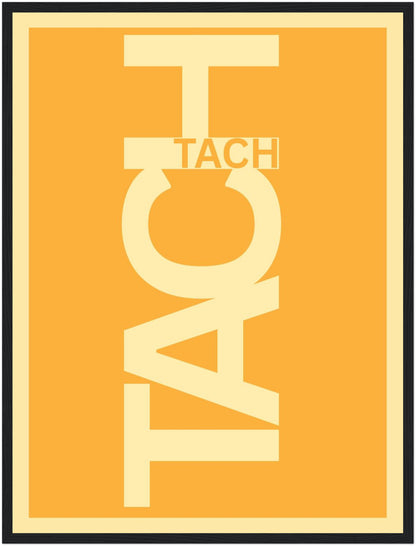 Tach Typografie Poster
