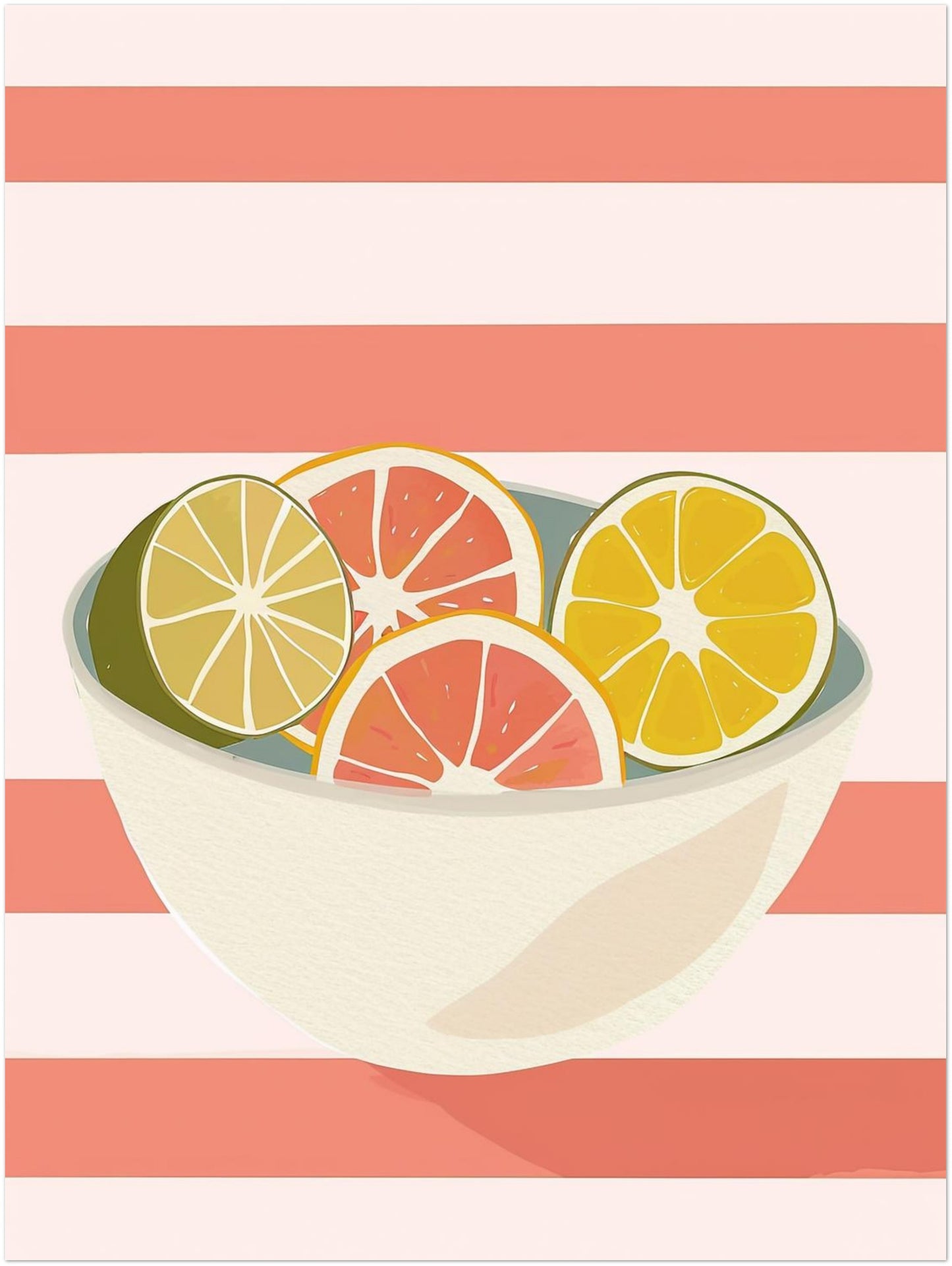 Zitrusfrüchte in Schale Poster