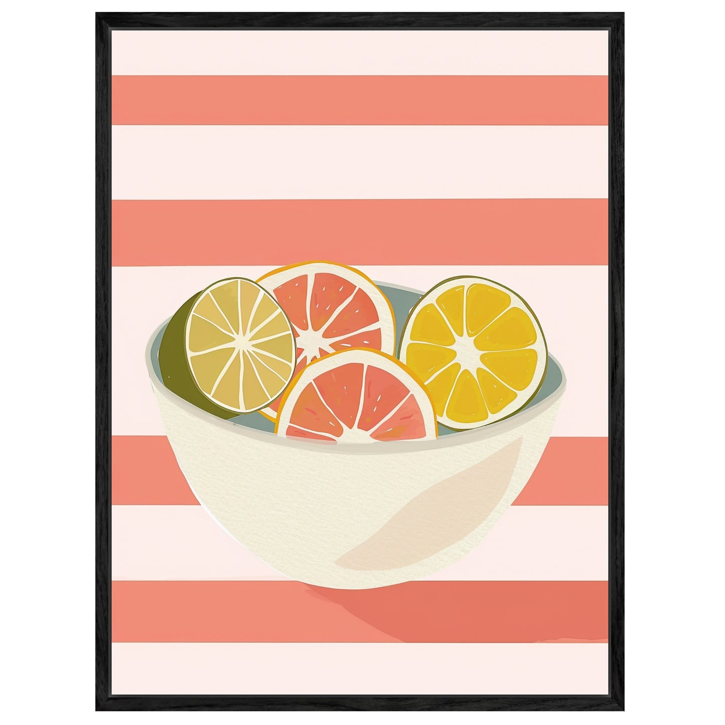 Zitrusfrüchte in Schale Leinwandbild