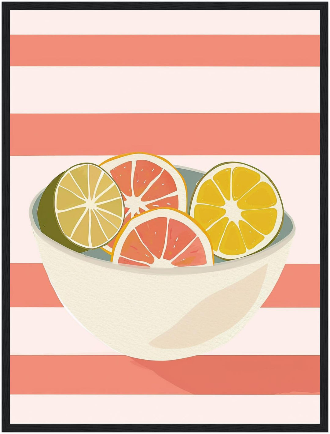 Zitrusfrüchte in Schale Poster Dopamin – mattes Kunstdruck-Papier – Ansicht 5
