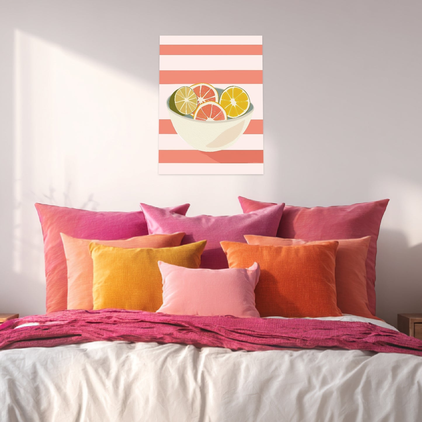 Zitrusfrüchte in Schale Poster