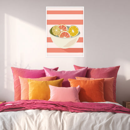 Zitrusfrüchte in Schale Poster