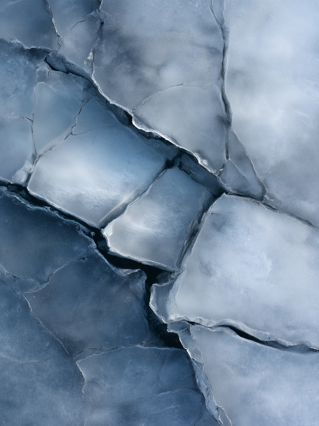 Eisartige Steinstruktur Landschaft – Wandkunst