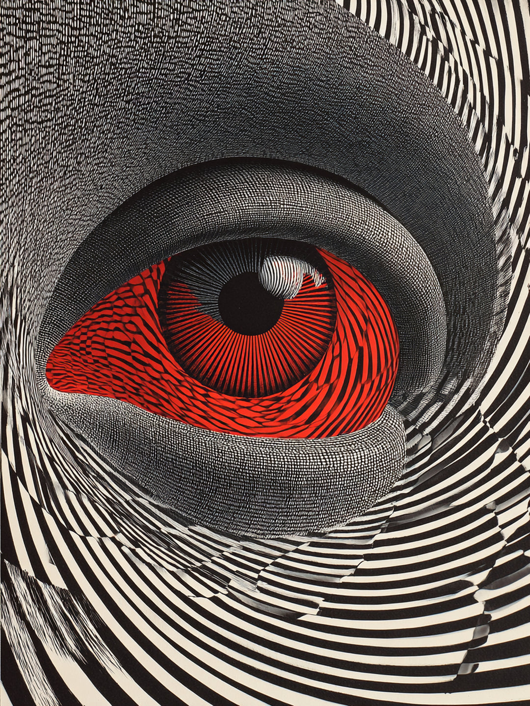 Faszinierendes Auge Psychedelic – Wandkunst