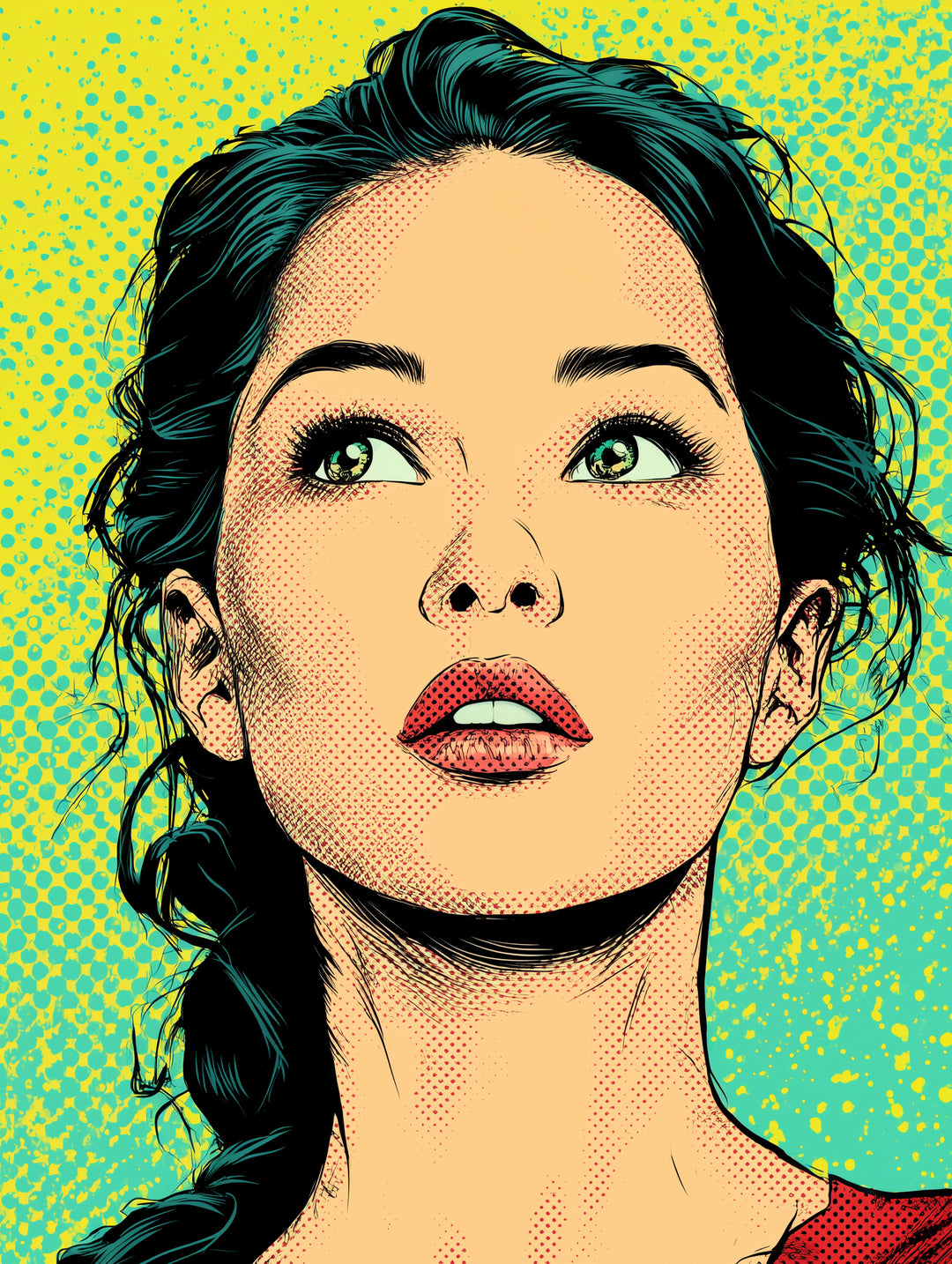 Frau stiller Moment  – Wandkunst