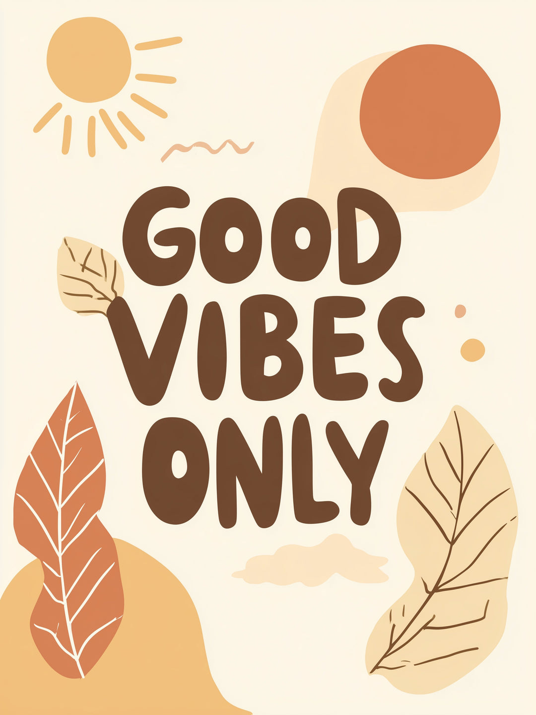 Good Vibes Only Dopamin – Wandkunst