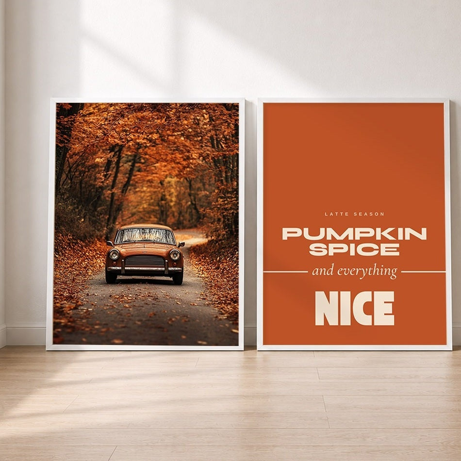 Set-Ansicht: Herbst Poster Set – Goldener Oktober (2er)
