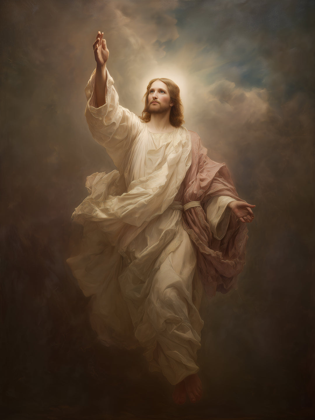 Himmlischer Jesusaufstieg spirituell – Wandkunst