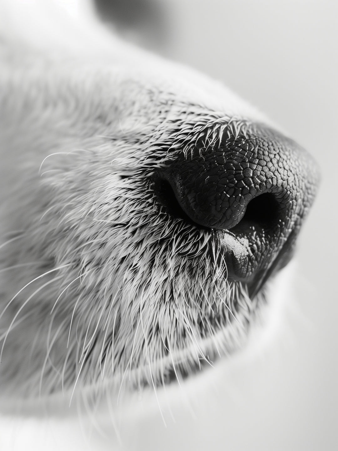 Hundeschnauze Nahaufnahme Leinwandbild – Leinwandbild