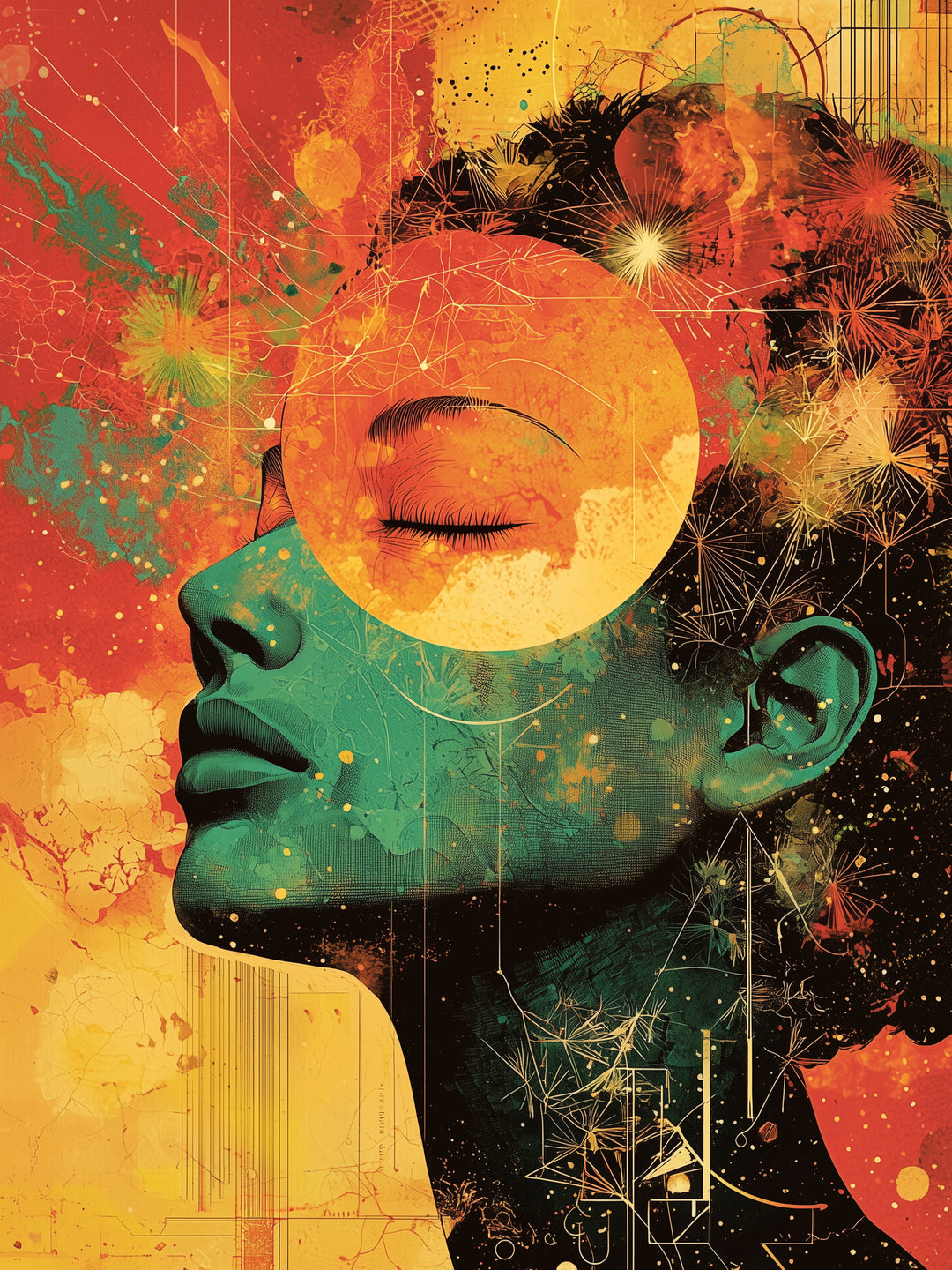 Innere Harmonie spirituell – Wandkunst