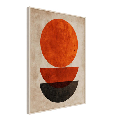 Abstrakte Kreise und Halbkreise Leinwandbild