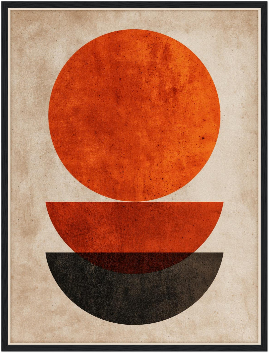 Abstrakte Kreise und Halbkreise Poster Japandi – mattes Kunstdruck-Papier – Ansicht 5