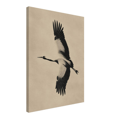 Fliegender Fischreiher Leinwandbild