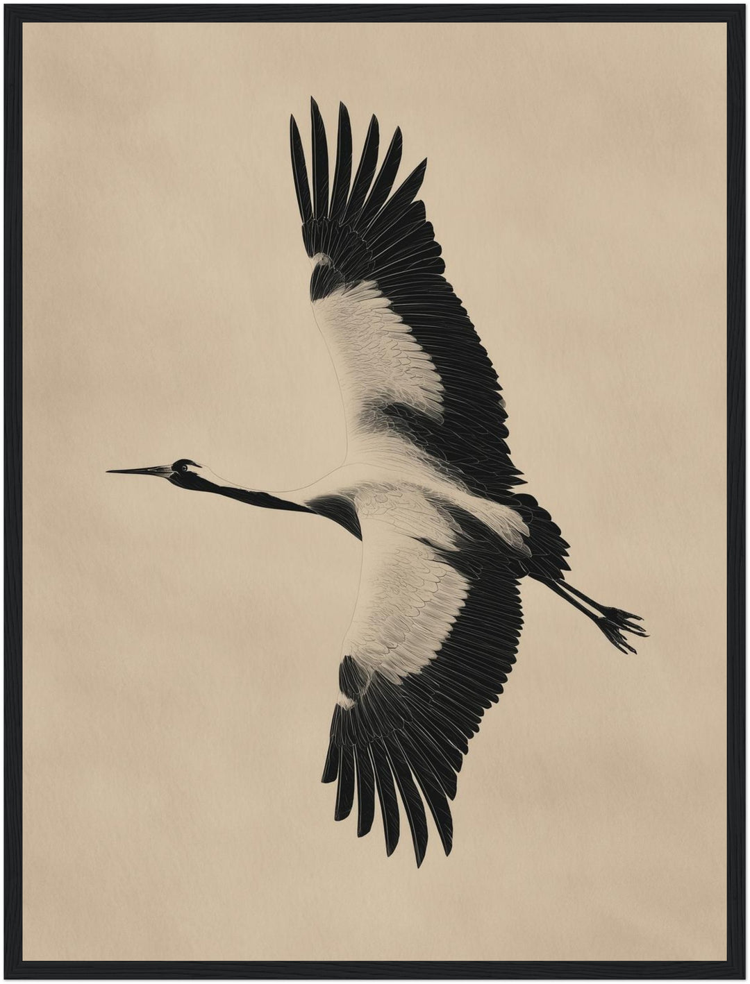 Fliegender Fischreiher Poster abstrakt – mattes Kunstdruck-Papier – Ansicht 5