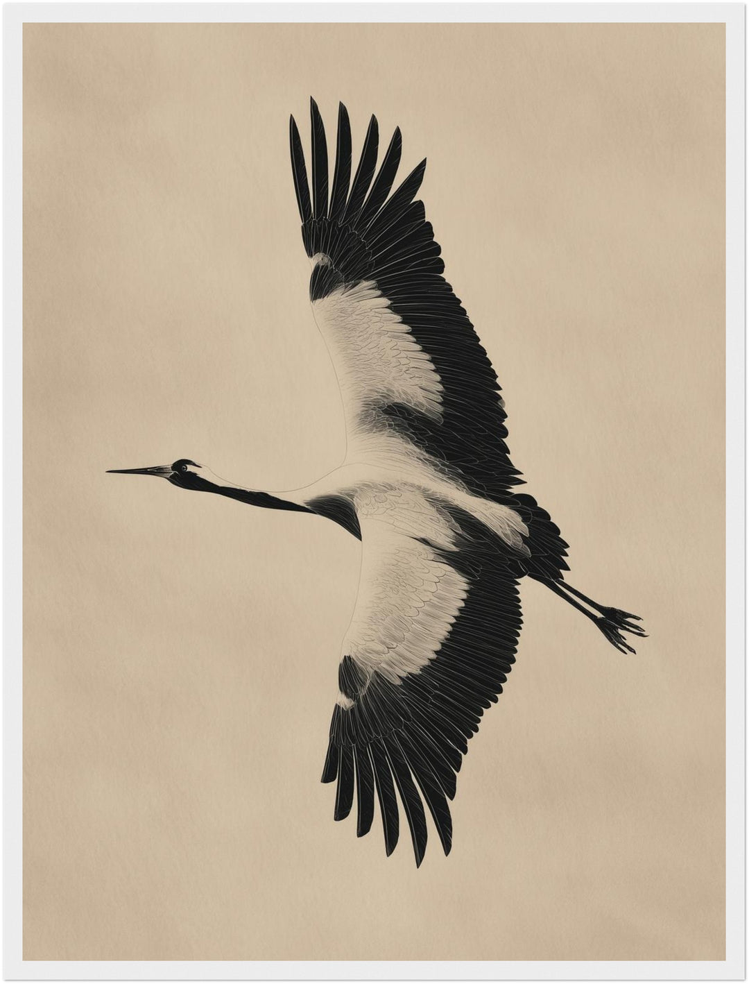 Fliegender Fischreiher Poster abstrakt – mattes Kunstdruck-Papier – Ansicht 6