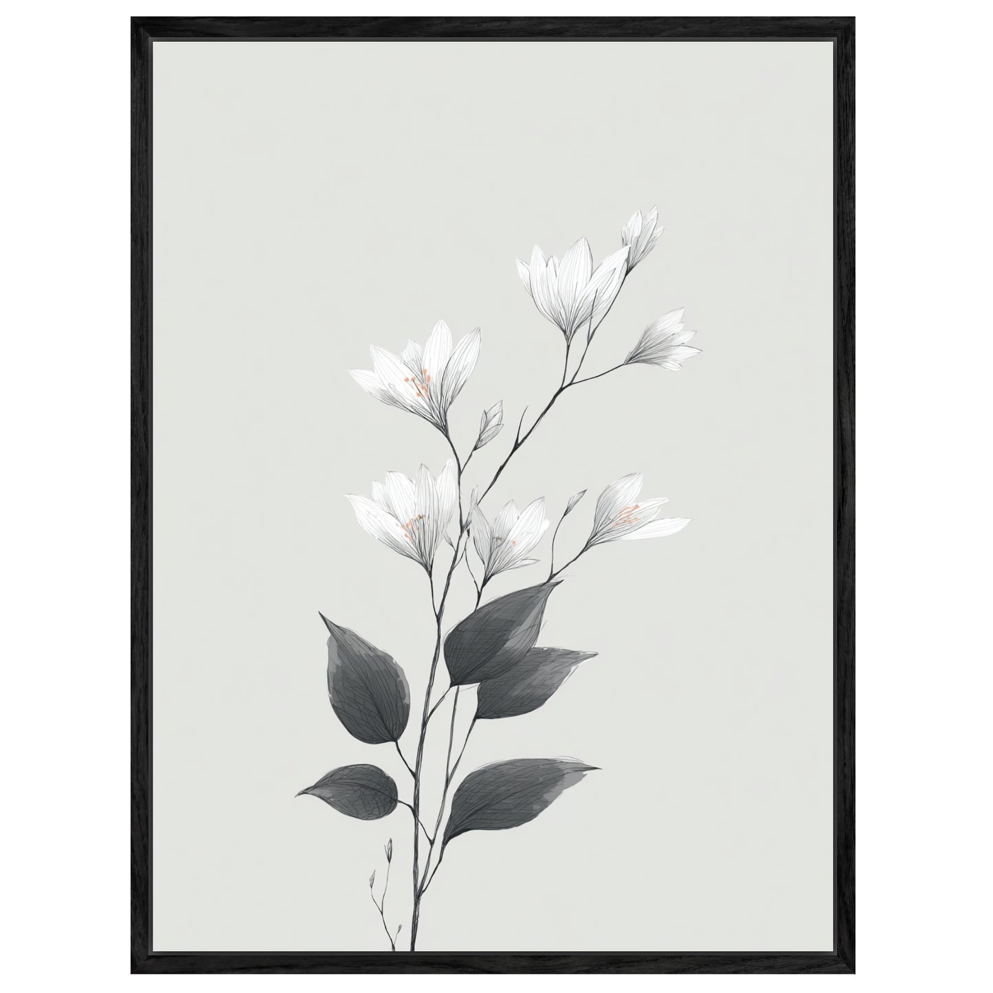 Zarte Kirschblüten Leinwandbild