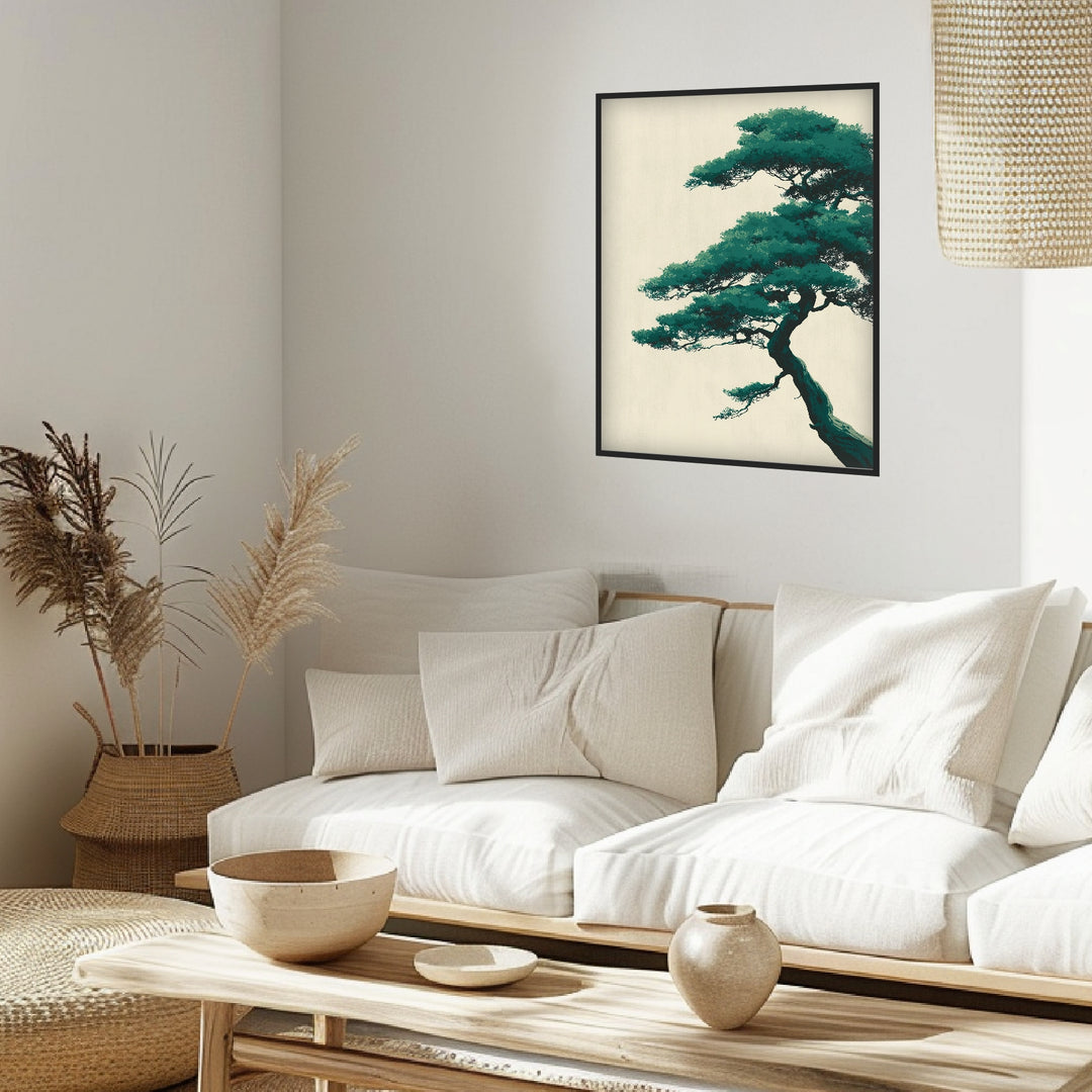 Stille Kiefer Poster abstrakt – mattes Kunstdruck-Papier – Ansicht 3