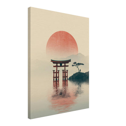 Torii im Wasser Leinwandbild