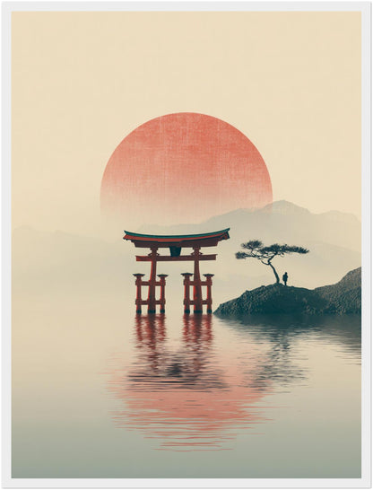 Torii im Wasser Poster