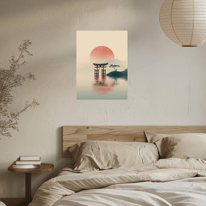 Torii im Wasser Poster
