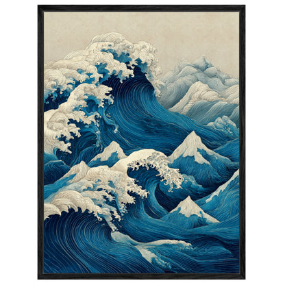 Tosende Meereswellen Leinwandbild