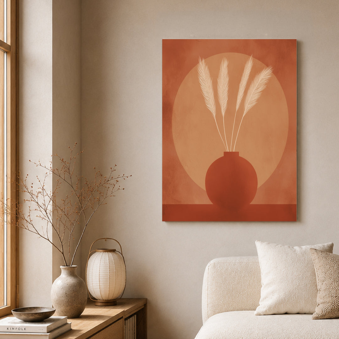 Unaufdringliche Eleganz Leinwandbild Japandi – Leinwand auf Holzrahmen – Ansicht 3