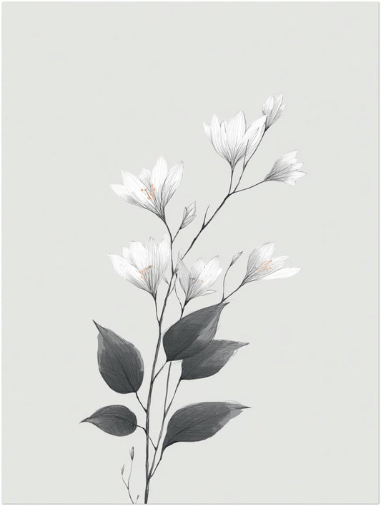 Zarte Kirschblüten Leinwandbild