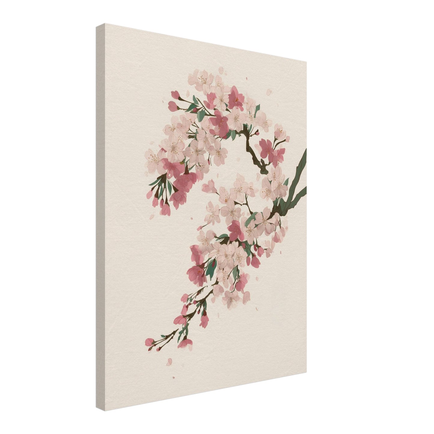 Zarte Kirschblütenzweige Leinwandbild