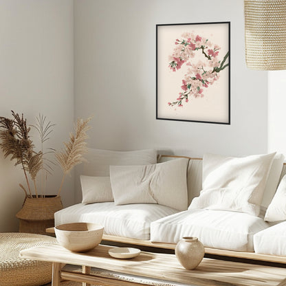 Zarte Kirschblütenzweige Poster