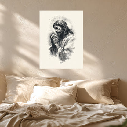 Betender Jesus Poster